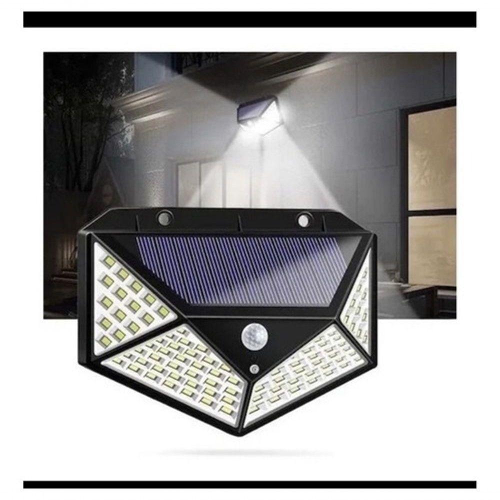 Luminária Solar Parede 100 Led Sensor Presença Com 3 Funções - 1