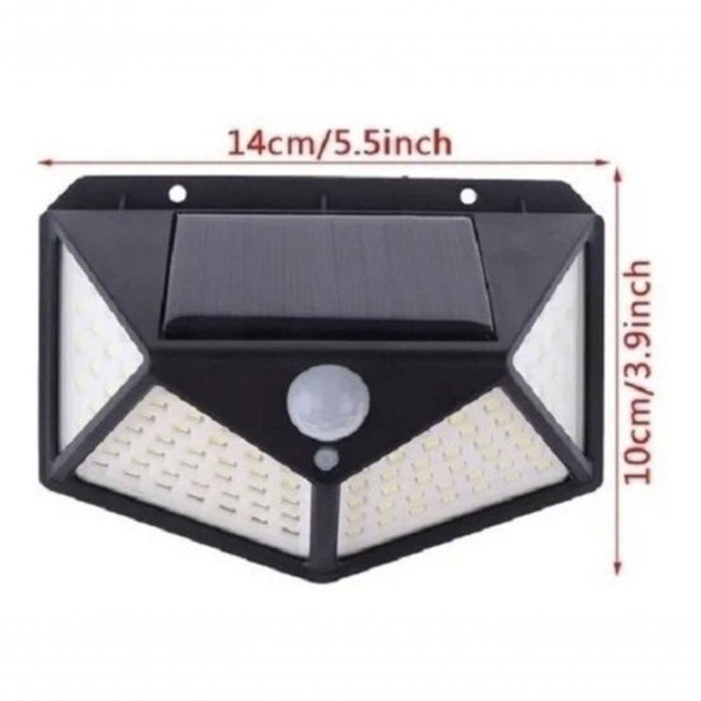 Luminária Solar Parede 100 Led Sensor Presença Com 3 Funções - 3