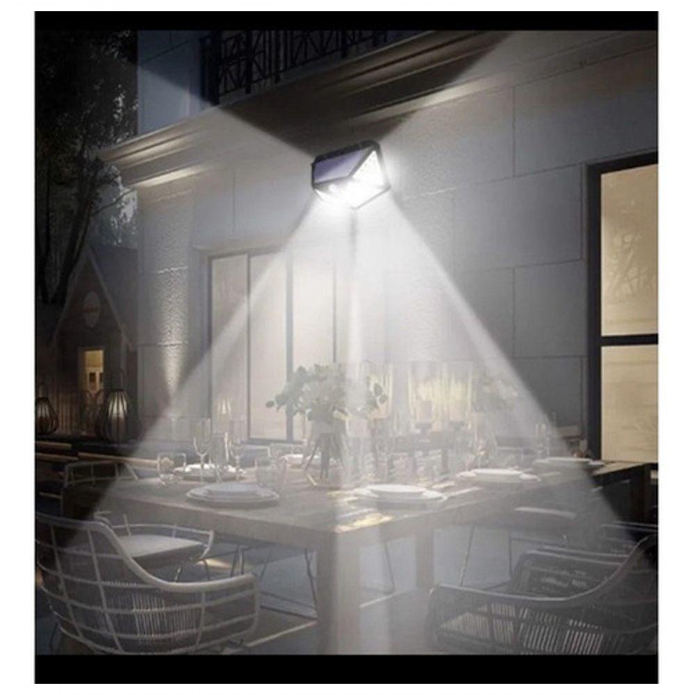 Luminária Solar Parede 100 Led Sensor Presença Com 3 Funções - 6