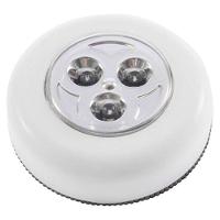 Luminária Button Com 3 Led'S 3 Pilhas Aaa Produto Prata - 1