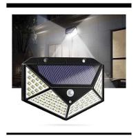 Luminária Solar Parede 100 Led Sensor Presença Com 3 Funções - 1