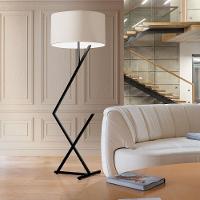 Luminária Abajur De Chão Bali Cúpula Palha E Pé De Aço Preto - 1