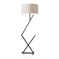 Luminária Abajur De Chão Bali Cúpula Palha E Pé De Aço Preto - 2