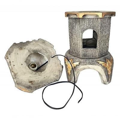 Decoração Jardim Luminária Japonesa Resina 48x22.
