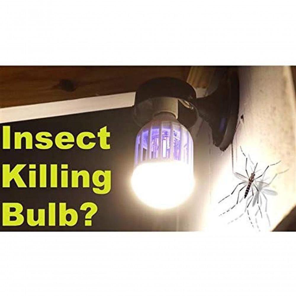 Lâmpada Led Com Mata Mosquito Insetos Elétrico 15W - 3