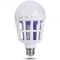 Lâmpada Led Com Mata Mosquito Insetos Elétrico 15W - 1