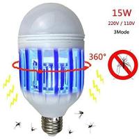 Lâmpada Led Com Mata Mosquito Insetos Elétrico 15W