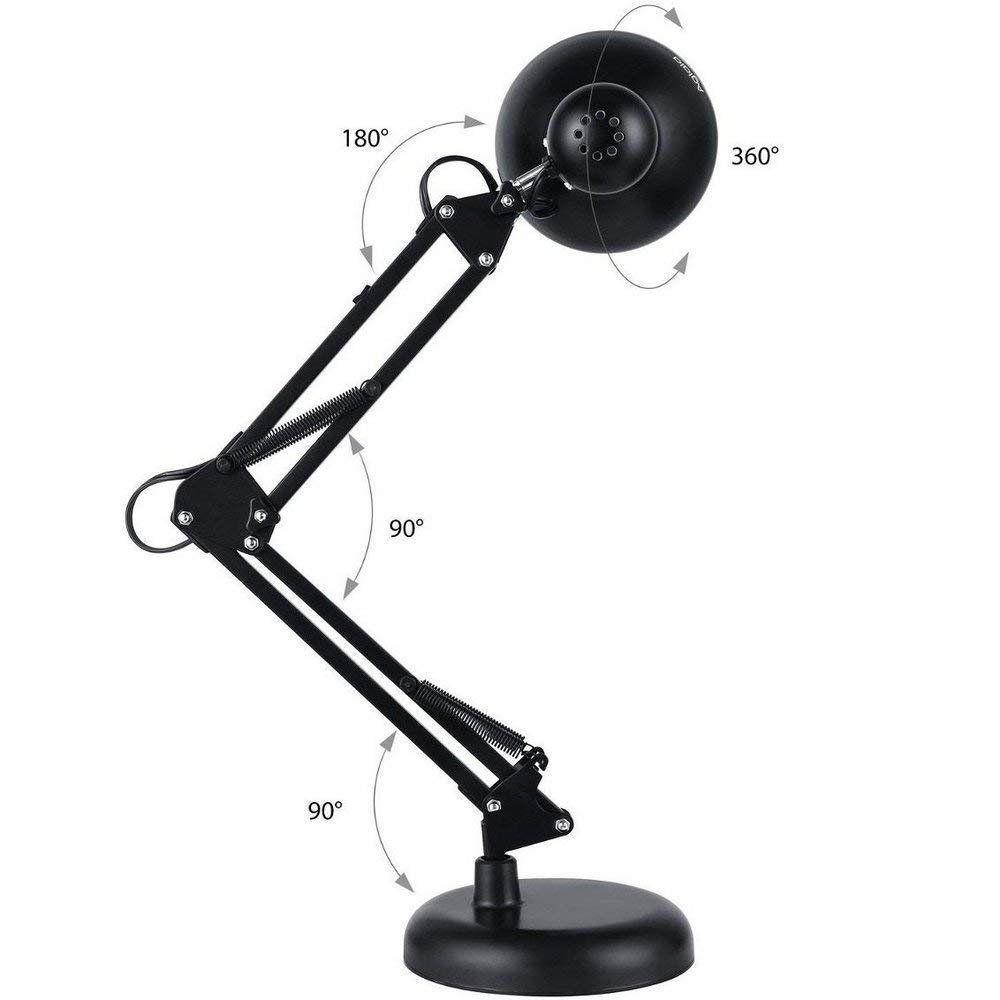 Luminaria Robo Articulada De Mesa Com Base Garra Computador - 3