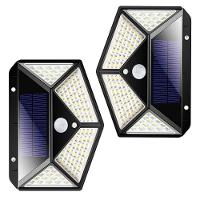 Luminaria Solar 100 Leds Sensor Movimento 3 Funçoes 2 Uni - 1