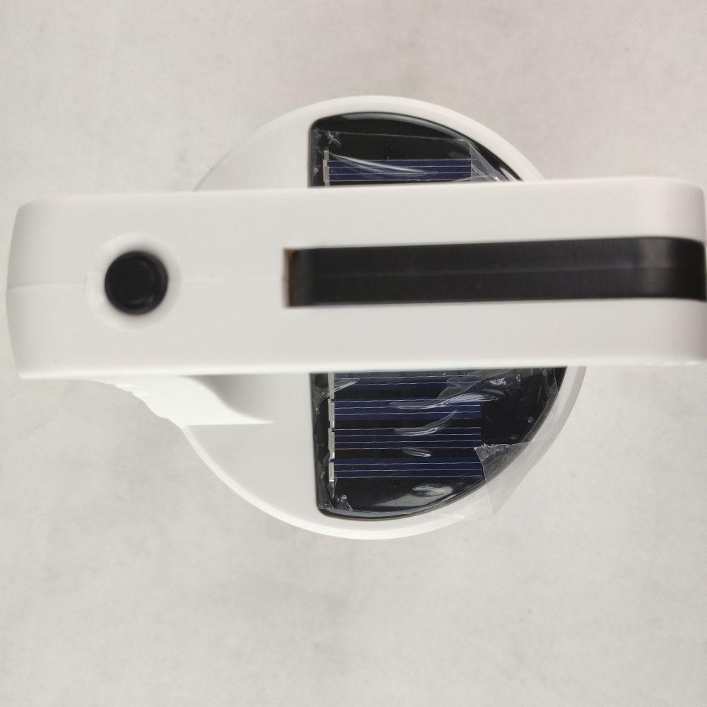 Luminaria Solar 2 Em 1 Gancho Lanterna Duplo Led Fonte - 4