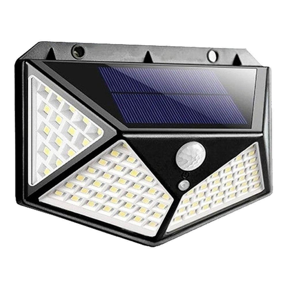 Luminária Energia Solar Cor Branco Quente 3 Funções 100 Led - 1