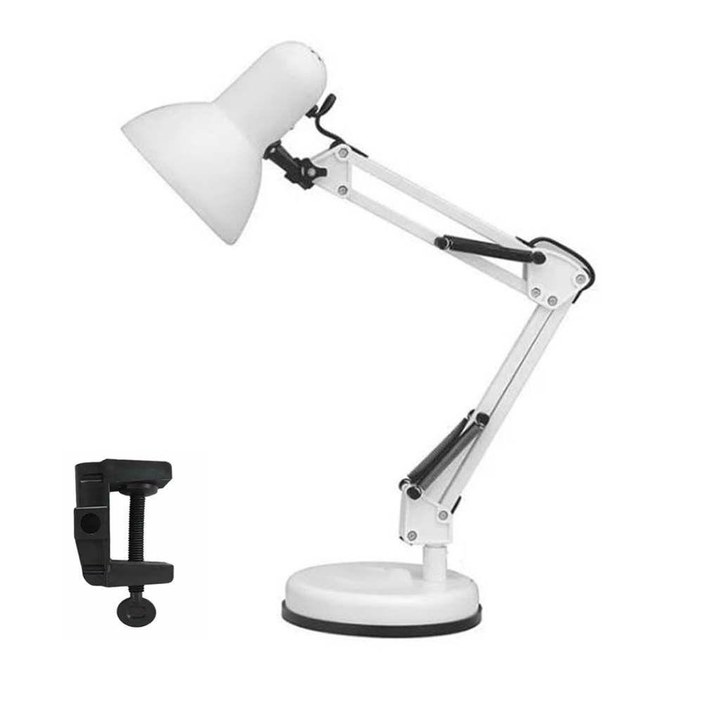 Luminaria Robo 2 Em 1 Articulada Mesa E Bancada Base Garra - 3