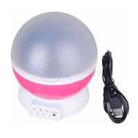 Luminária Projetor Abajur Estrelas Galáxia Universo Planetário Céu Rosa Presente Para Namorados - 2