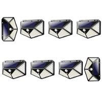 Luminaria Solar 100 Led Detecta Presença 8 Und - 1