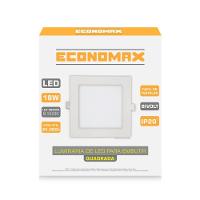 Kit 4 Painéis Plafon Led Embutir 18w Quadrado Branco Frio - 2