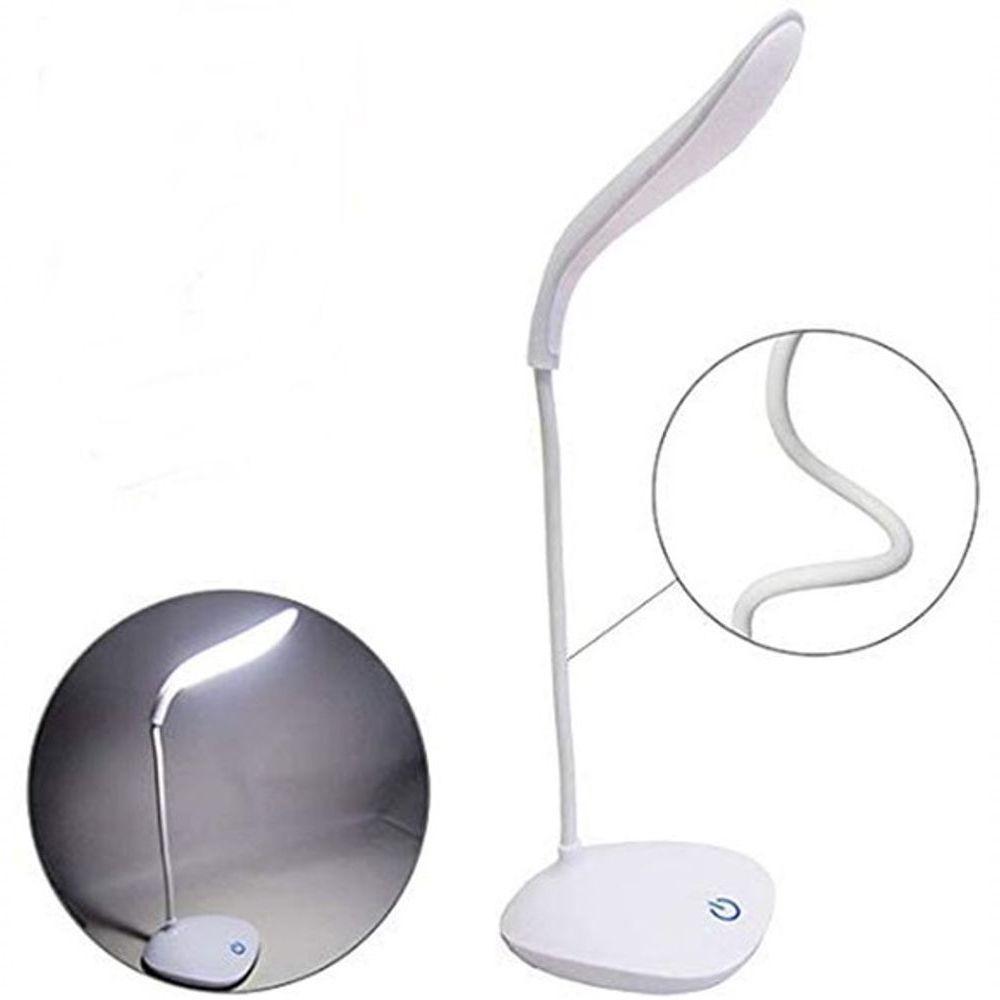 Luminaria De Mesa Flexivel Recarregavel Usb Com Sensor Touch 14 Leds - Mesa - 2
