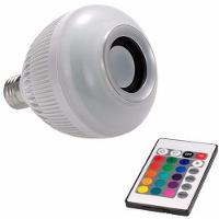 Lâmpada Musical Rgb Led Bluetooth Caixa Som E27 - 1
