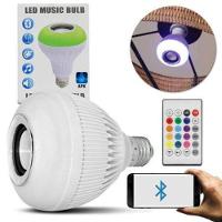 Lâmpada Bluetooth Com Led Rgb Música 12W + Controle Remoto - 5