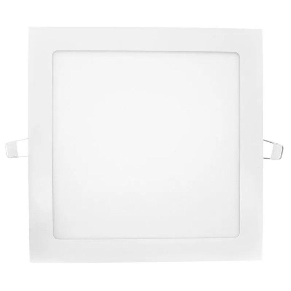 Painel Plafon Led Embutir 18w Quadrado Branco Frio - 1