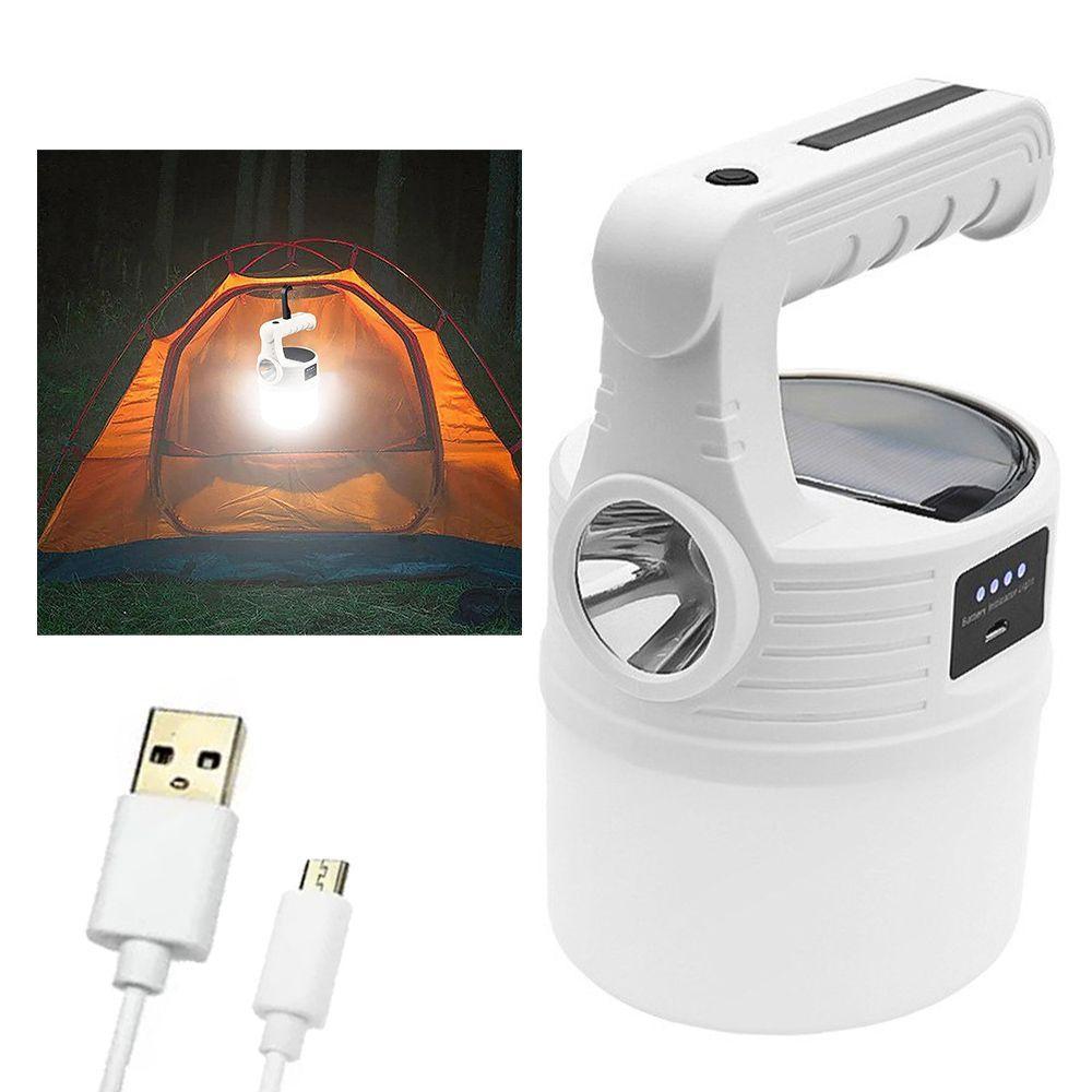 Luminaria Solar Lanterna Usb Led 2X1 Dupla Gancho - 1
