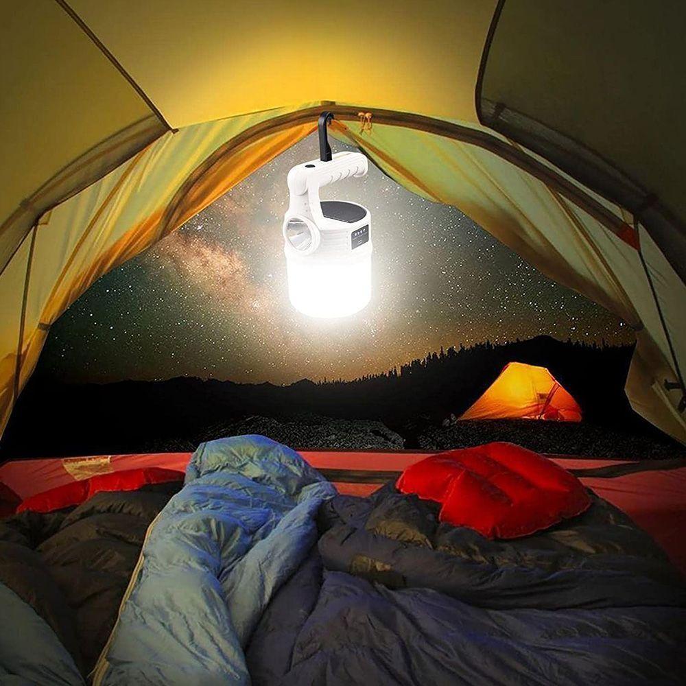 Luminaria Solar Lanterna Usb Led 2X1 Dupla Gancho - 8