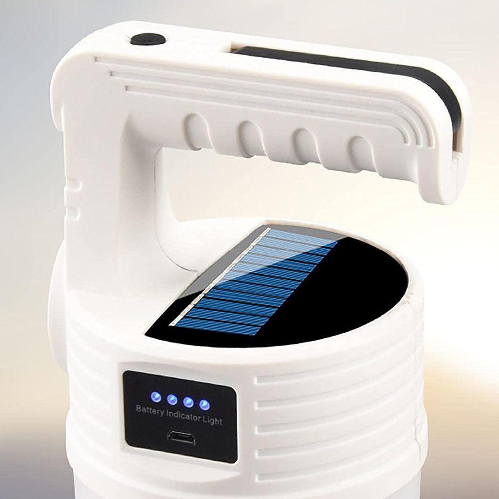 Luminaria Solar Lanterna Usb Led 2X1 Dupla Gancho - 9