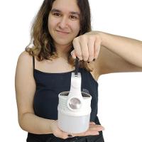 Luminaria Solar Lanterna Usb Led 2X1 Dupla Gancho - 6