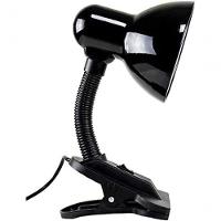 Luminaria De Mesa Articulavel Com Garra Presilha Biv Sala Trabalho Escritorio Abajur Preta - 1