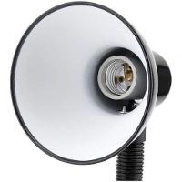 Luminaria De Mesa Articulavel Com Garra Presilha Biv Sala Trabalho Escritorio Abajur Preta - 2