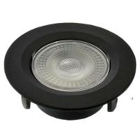 Kit 3 Spot Led 5w Redondo Embutir Branco Frio 9x9cm Preto - 4