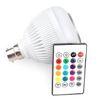 Lâmpada Caixa De Som Bluetooth Luz Led Rgb Controle Remoto - 1