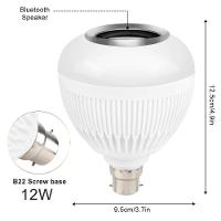 Lâmpada Caixa De Som Bluetooth Luz Led Rgb Controle Remoto - 2