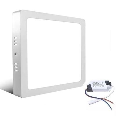 Kit 6 Painéis Led Sobrepor 12w Quadrado Branco Frio Bivolt