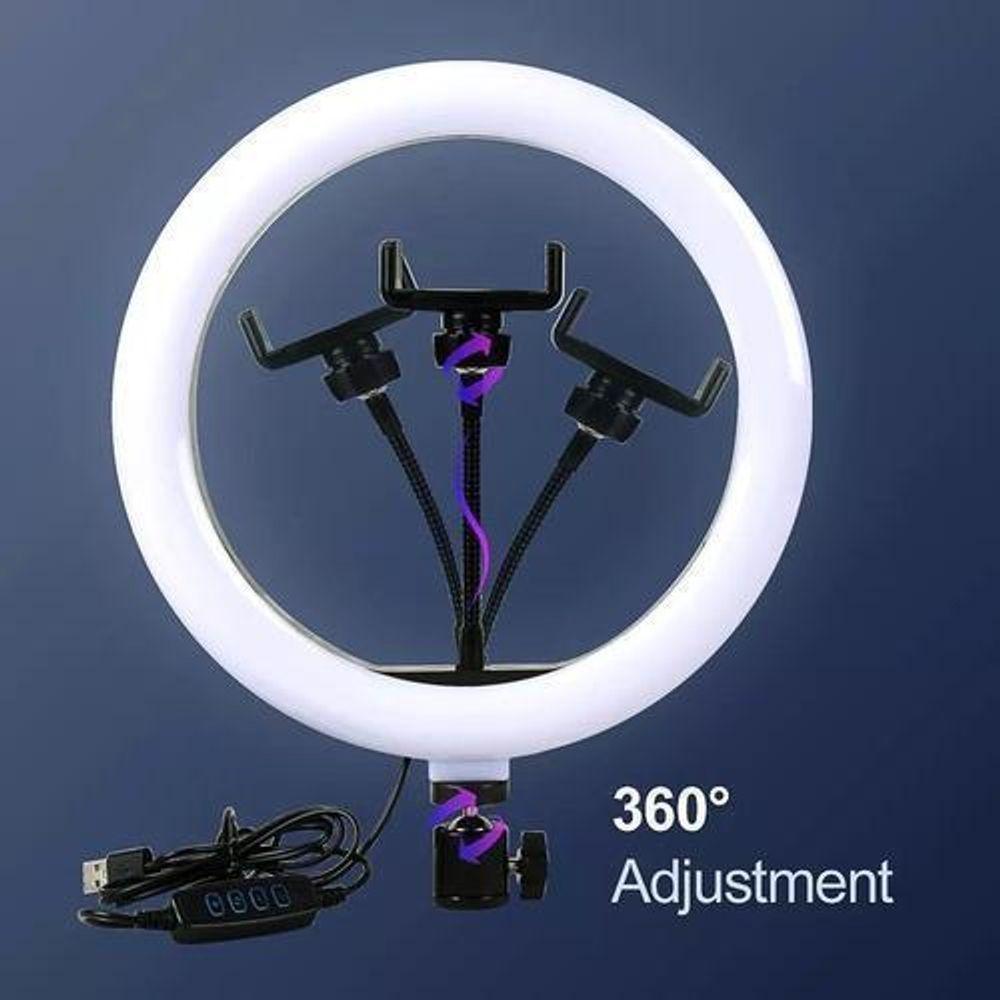 Luz Ring Light 10 Pol Led 3500/5500k Tripé Suporte Celular - 5