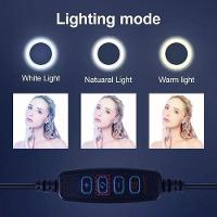 Luz Ring Light 10 Pol Led 3500/5500k Tripé Suporte Celular