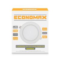 Kit 6 Painéis Led Embutir 24w Redondo Branco Frio Bivolt - 2