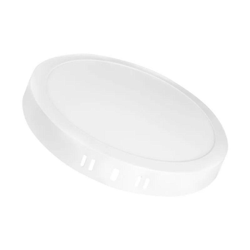 Kit 8 Painéis De Led Sobrepor 18w Redondo Branco Frio Biv - 9