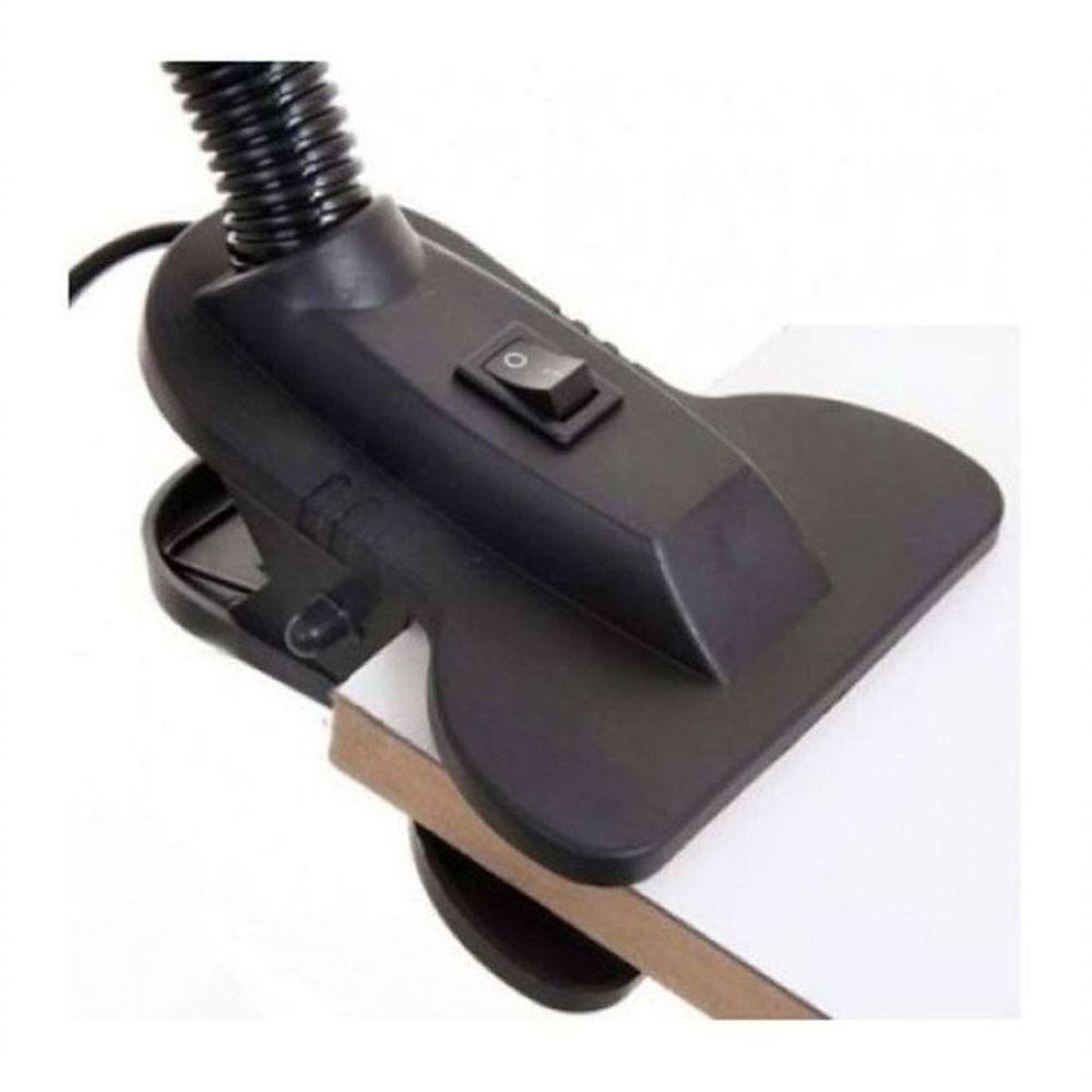 Luminaria Articulavel De Mesa Com Garra Presilha - 5