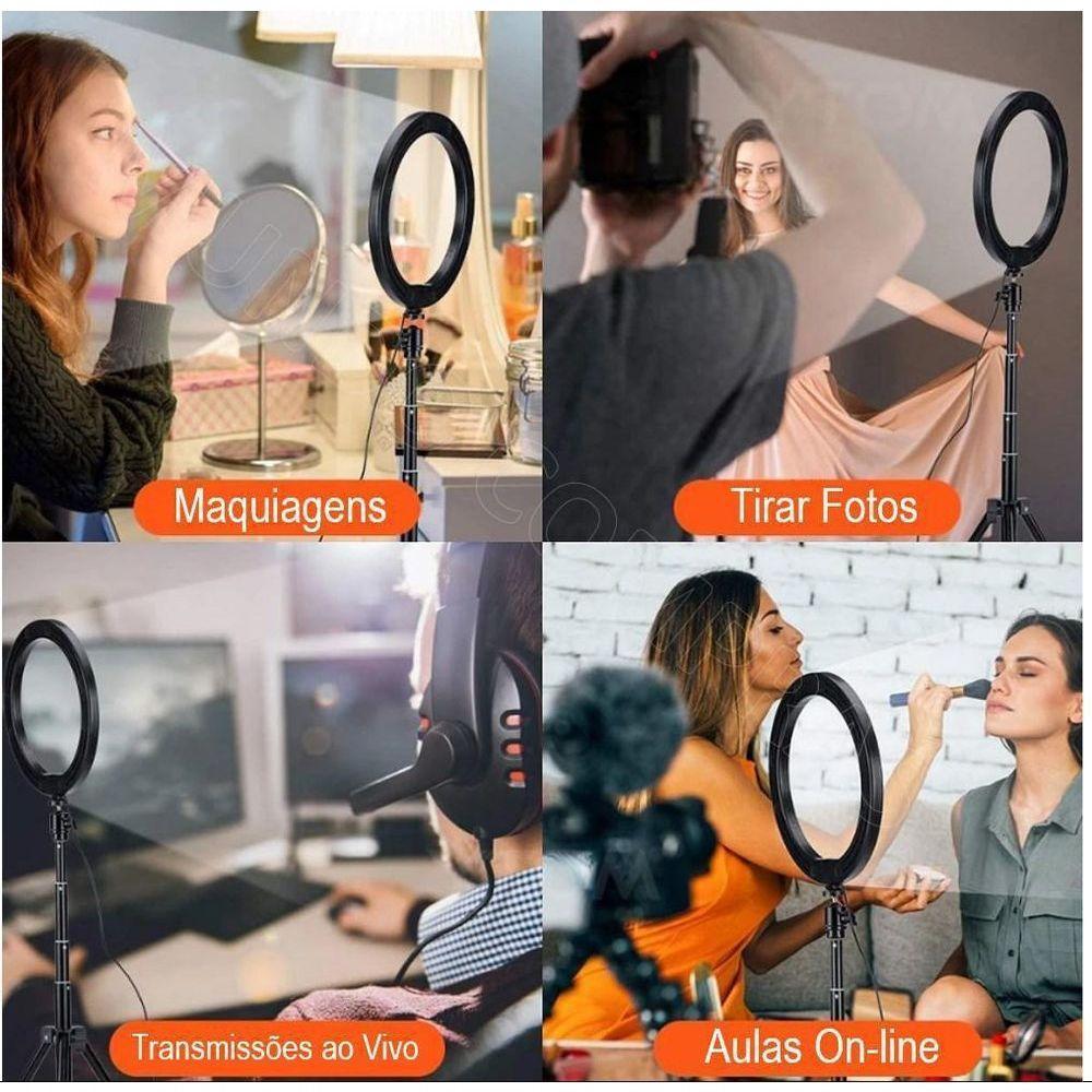 Ring Light 26Cm 10 Tripé 210Cm - 3