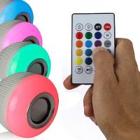 Lâmpada Led Musical Rgb Bluetooth Controle Remoto 8 Cores - 2