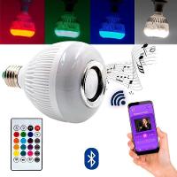 Lâmpada Bluetooth Com Led Rgb Música 12W + Controle Remoto - 5