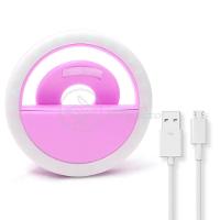 Anel De Luz Selfie Mini Ring Light Android E Ios - Rosa - 2