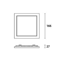 Painel De Led Quadrado Embutir Recuado 15w Bivolt Blumenau 6500k Luz Fria - 3