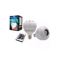 Lâmpada Bluetooth Led 12W Music Rgb Caixa De Som + Controle - 6
