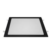 Painel De Led Blumenau Quadrado Embutir 24w Bivolt Preto 6500k Luz Fria - 1