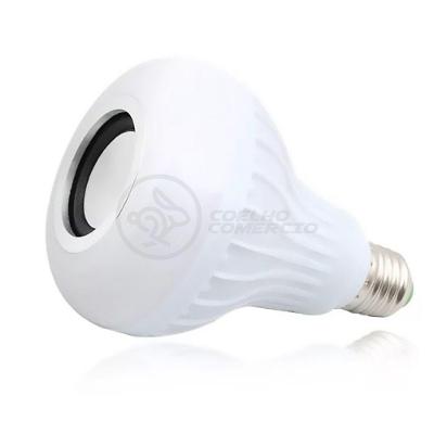 Lâmpada Led 12W E27 Rgb Colorida Com Caixa De Som Bluetooth