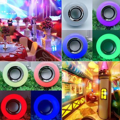 Lâmpada Led 12W E27 Rgb Colorida Com Caixa De Som Bluetooth