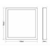 Painel De Led Quadrado Sobrepor 6w Bivolt Taschibra 6500k Luz Fria - 2