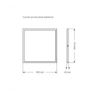 Painel Led Taschibra Lux Quadrado Sobrepor 36w 62x62 Bivolt Comercial 3000k Luz Quente - 2