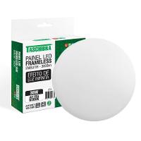 Painel De Led Taschibra Frameless Redondo Embutir 36w Bivolt 6500k Luz Fria - 1